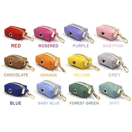 Corduroy Dog Poop Bag Holder