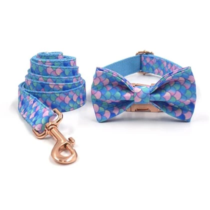 Mermaid Print Dog Collar